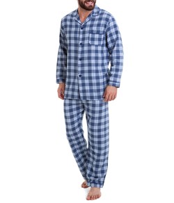 Pijama Flanela Masculino Xadrez Sepie (926) 100% Algodão