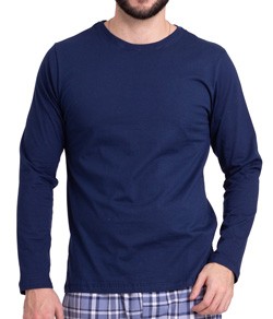 Camiseta Masculina Manga Longa 100% Algodão Sepie (LS224)