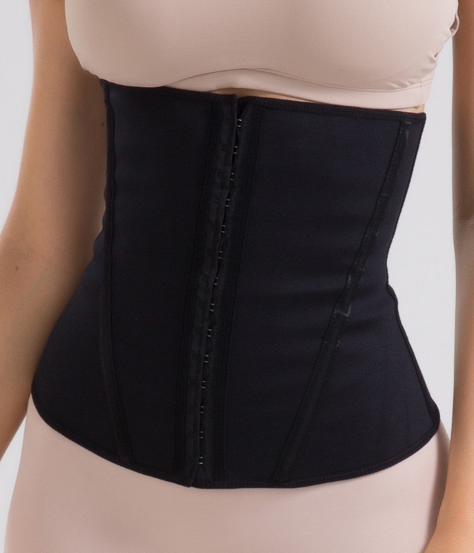 Cinta Modeladora Corset Waist Trainer preta Esbelt 062WT - Saudestore