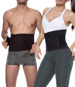 Cinta Faixa Abdominal Unissex Easy Waist Esbelt (17WA).