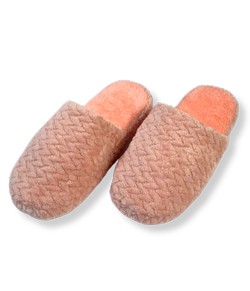 Pantufa Chinelo Peluciada Texturizada Floff (DK-P032) Rosa