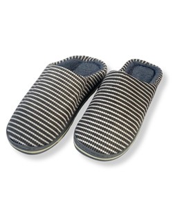 Pantufa Chinelo Listrada Floff (DK-P091) Cinza
