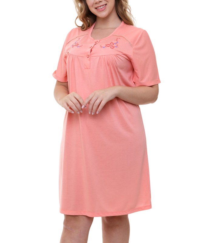 Camisola Plus Size Senhora Meia Manga Gislal (14109) Poliviscose