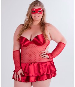 Fantasia Sedução Garota Veneno (125) Plus Size
