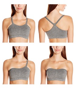 Kit 3 Top Vers�til - Um Ombro S� ou Tomara que caia Hanes (H299/299) Blush
