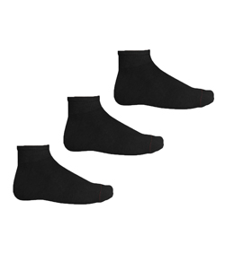 Kit 3 Pares de Meias Hanes (5186K3) Algodão - Preto