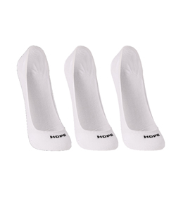 Kit Com 3 Pares de Meia Sapatilha Invisível Hope (IKTAC530) Branco