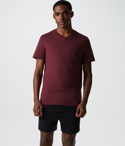 Pijama Masculino Curto Liso Hering 100% Algodão - Vinho