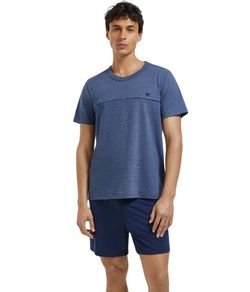 Pijama Masculino Curto Hering - Azul