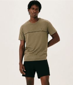 Pijama Masculino Curto Hering - 100% Algod�o - Oliva