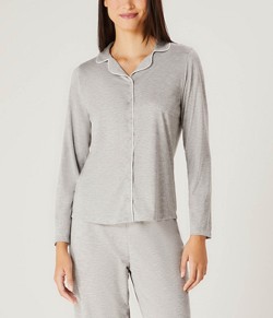Pijama Feminino Americano Longo Aberto Hering - Poliviscose