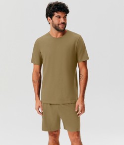 Pijama Masculino Curto Algodão Pima Hering