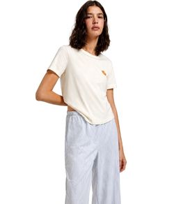 Pijama Feminino Longo Flor Hering - 100% Algod�o - Creme