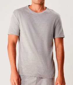 Camiseta Masculina Manga Curta Ribana 100% Algodão Hering