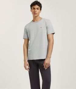 Pijama Masculino Longo Algod�o Hering - Cinza