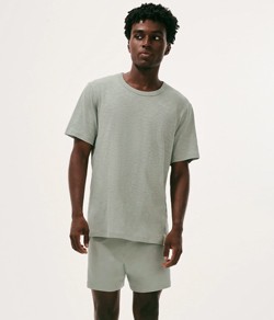 Pijama Masculino Curto Flamê Hering 100% Algodão - Cinza