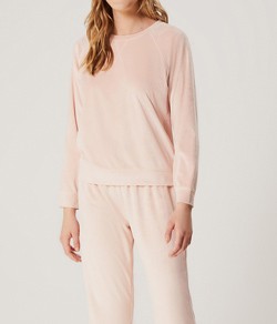 Pijama Feminino Longo Plush Hering - Rosa
