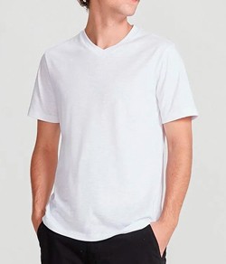 Camiseta Masculina Manga Curta Hering 100% Algodão - Branco