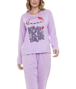 Pijama Feminino Longo Love Is In The Air Kaf� (070)