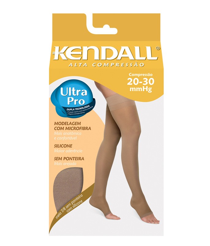 Meia Kendall 7/8 Alta Compressão (1713) Sem Ponteira :: lingerie.com.br