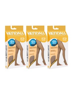 Kit 3 Meia Cal�a Kendall Alta Compress�o Sem Ponteira (1891) - Mel