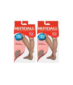 Kit 2 Pares de Meias Kendall 3/4 M�dia Compress�o (1671) - Mel