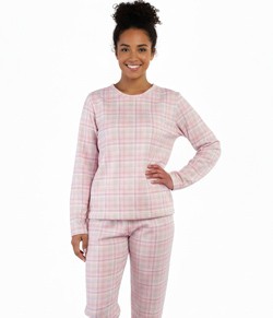Pijama Feminino Longo Inverno Soft Kanto dos Sonhos (5700) Xadrez