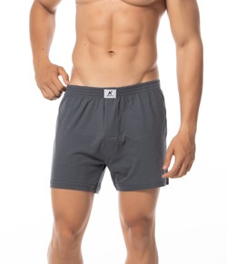 Cueca Samba Canção 100% Algodão KPR (1140) Cinza Chumbo