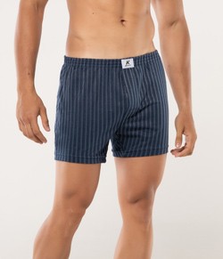Cueca Samba Can��o Listrada Algod�o KPR (1405) Marinho
