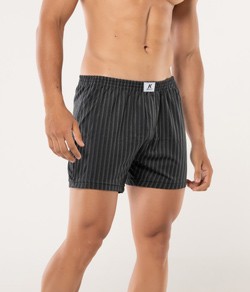 Cueca Samba Can��o Listrada Algod�o KPR (1405) Preto