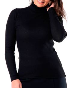 Blusa Gola Alta Ribana KPR (80036) Preto