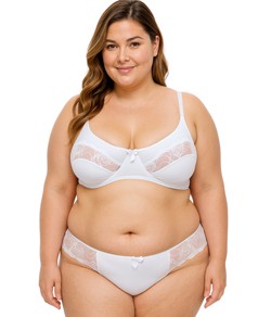 Conjunto Lingerie Microfibra e Renda Ksell (100S043)