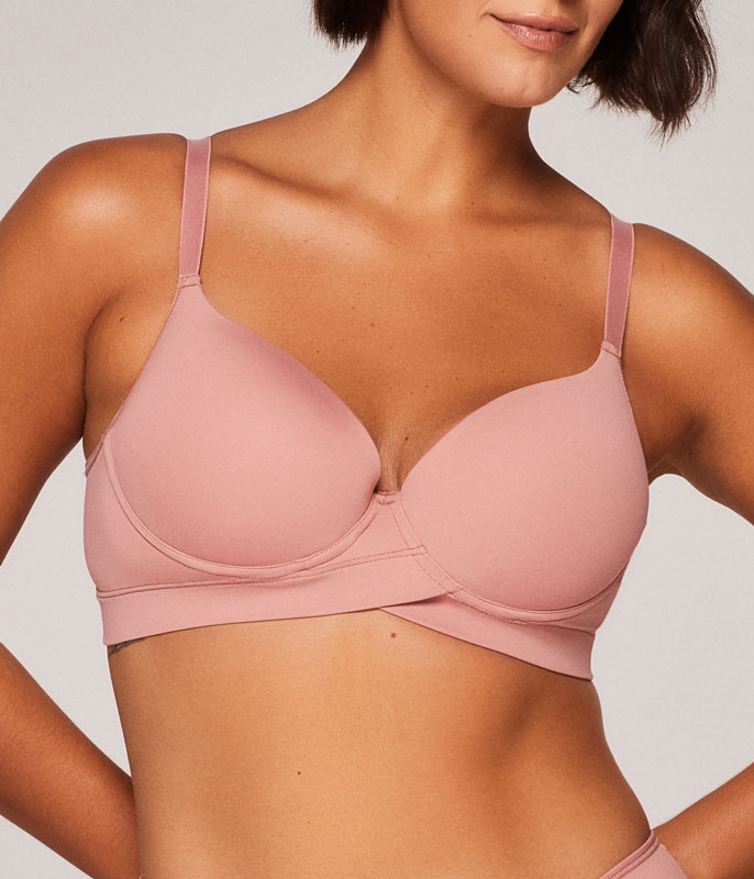 Sutiã Base Transpassada Liebe Nude Confort (103006) Taça C