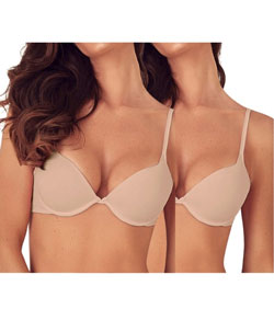 Kit com 2 Sutiãs Push Up Meia Taça Liebe Confort (103101) - Chocolate