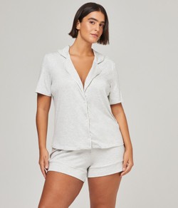 Pijama Americano Curto Loungewear Liebe (136213) Cinza