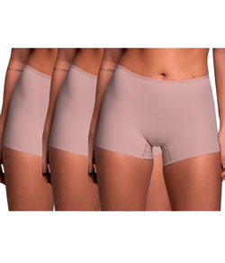 Kit 3 Short Corte à Laser Liebe Free (302003) - Chocolate