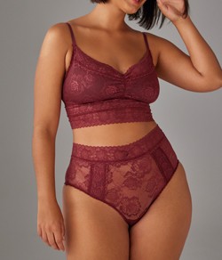 Conjunto Lingerie Cropped Rendado Liebe Lovely (503829/501329)