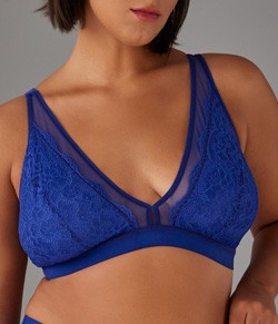 Suti� Top Tri�ngulo com Tule e Renda Liebe Mesh (703826)