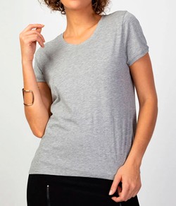 Camiseta Manga Curta Liz (21000) Algod�o Pima Peruano