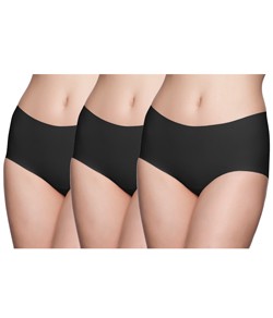 Kit 3 Calcinhas Firmadoras Zero Marcas Liz Tato (50256) Preto