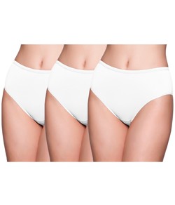 Kit 3 Calcinhas Clássicas Liz Oxigênio (50370) Branco