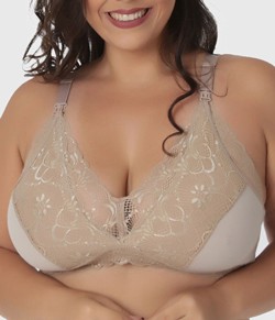 Suti� Amamenta��o Cotton com Renda Le Moiselle (034) Plus Size
