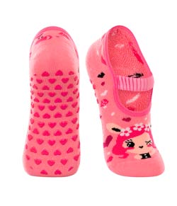 Meia Infantil Sapatilha Antiderrapante Coelhinha Lupo Kids (11251-018)