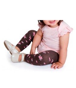 Meia-calça Legging Flores Lupo Baby (13501-020)