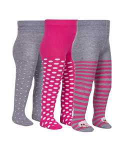 Kit 3 Meias-Calças Infantis Estampadas Lupo Baby (13502) Sortido