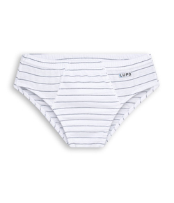 Cueca Slip Listrada Lupo Kids/Infantil (00140-001) Algod�o
