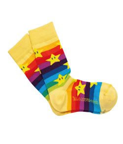 Meia Infantil Cano Longo Super Mario Estrelas Lupo Urban (16857-001)