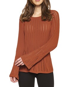 Blusa Manga Boca de Sino Raschel Loba Lupo (17717-001)