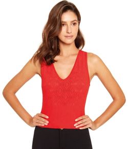 Blusa Regata Raschel Loba Lupo (17727-001) Vermelho