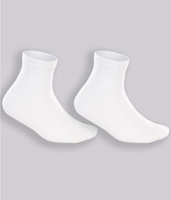 Kit 2 Pares de Meia Soquete Lisa Lupo Baby (02005-088) Branco